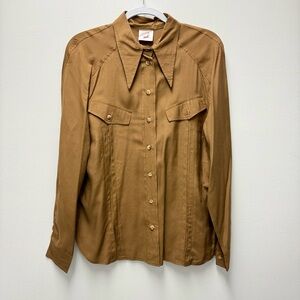 Vintage Mondi Button-Up Shirt – Camel Brown | EU 42 (US 10)